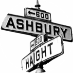 Haight-Ashbury Street Sign, photo by Herb Greene